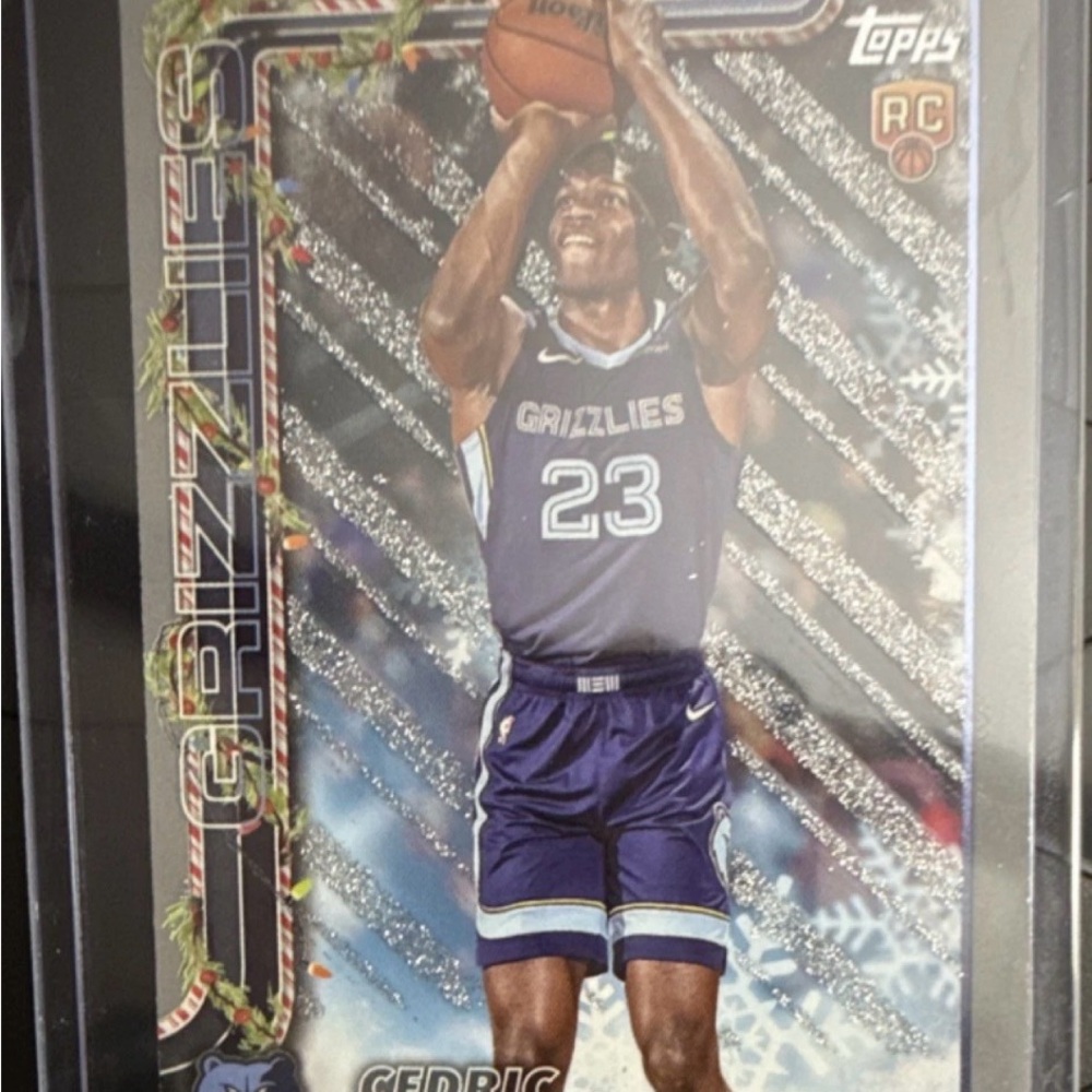 Topps 2025-26 Holiday Rookie Cedric Coward H171 Memphis Grizzlies
